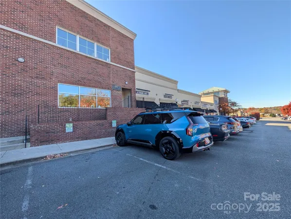 a car parked in front of a building