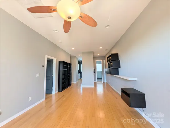 a view of a livingroom with a flat screen tv