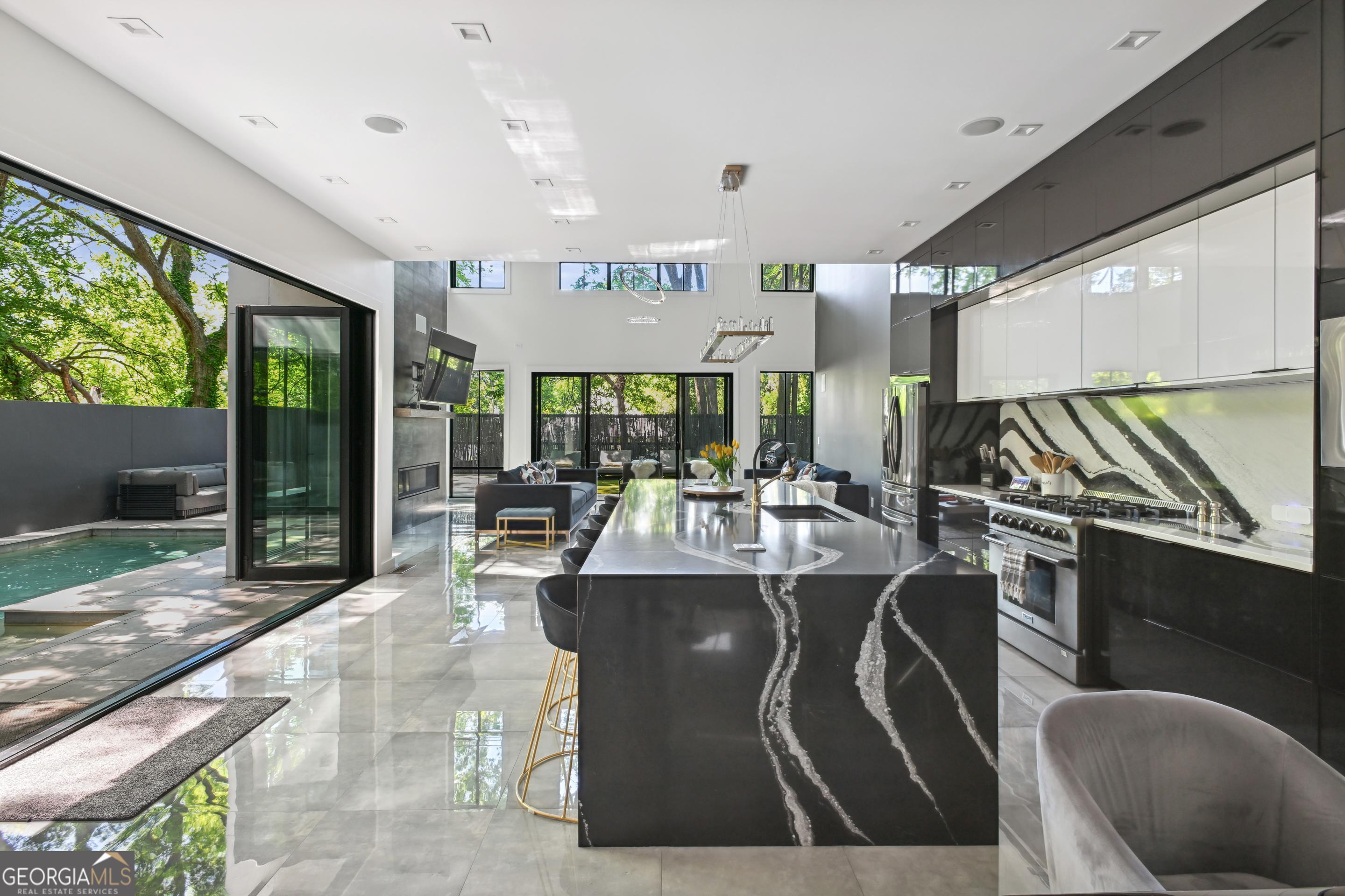 818 Verner Street Northwest Atlanta, GA 30318 - Photo 23 of 47 a view of a dining room with furniture window and outside view