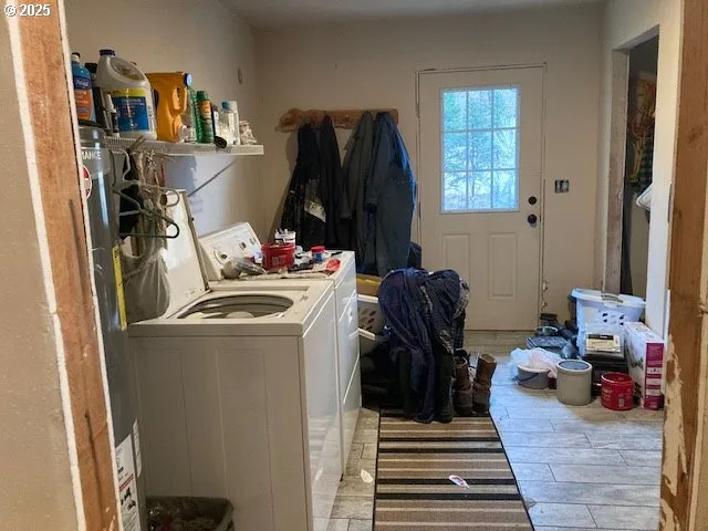 a view of a storage & utility room with stuff