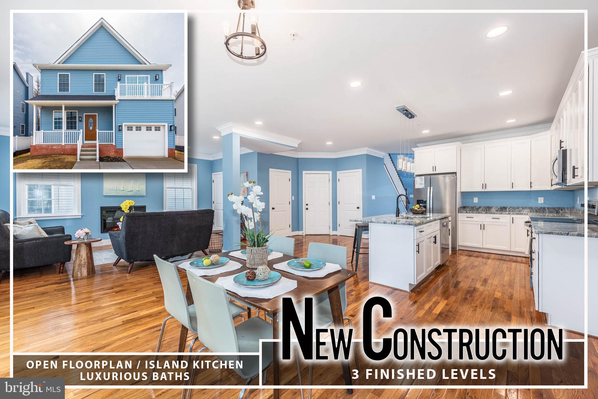a open kitchen with dining table and chairs