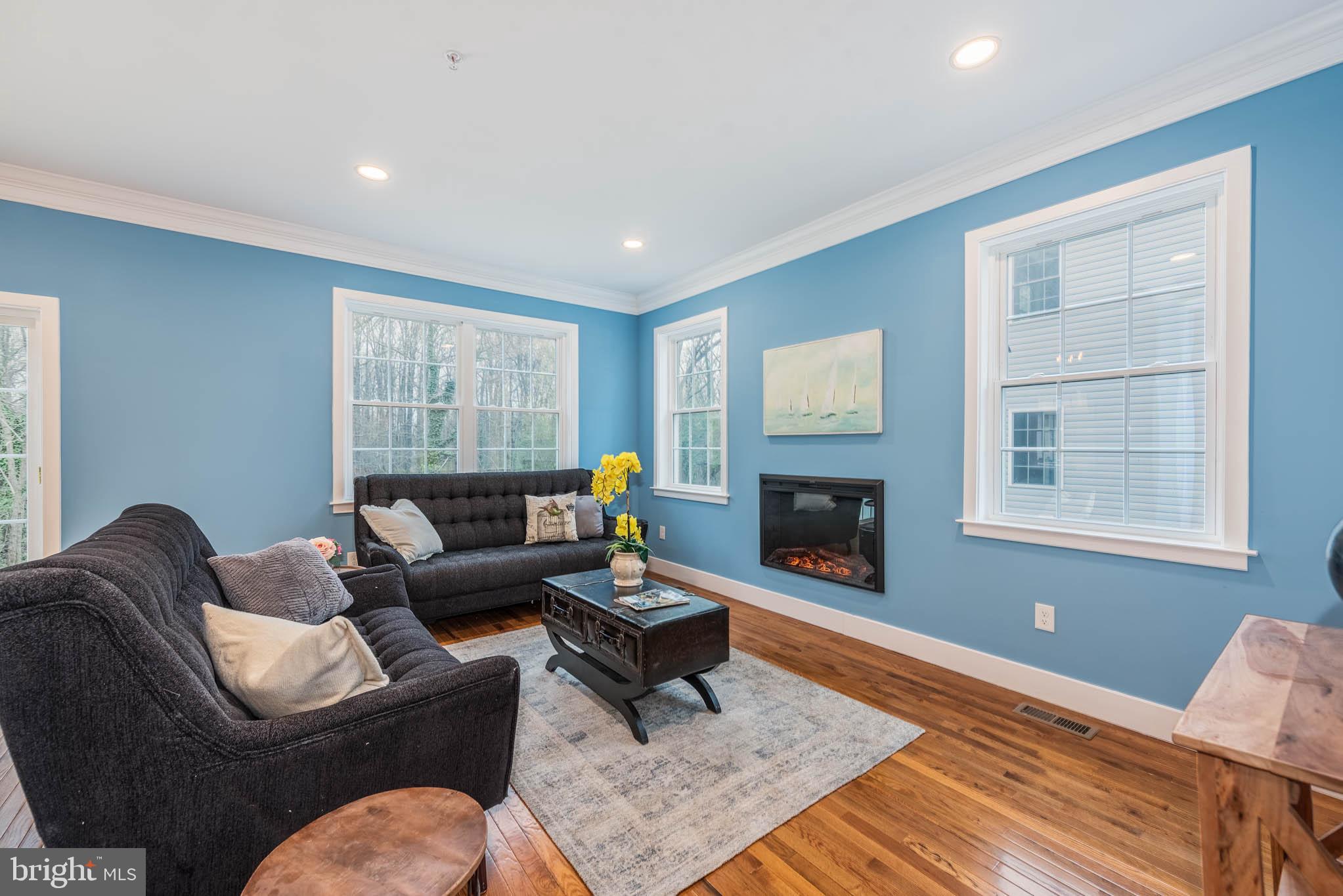 8307 Bletzer Road Baltimore, MD 21222 - Photo 5 of 37 a living room with furniture windows and a fireplace