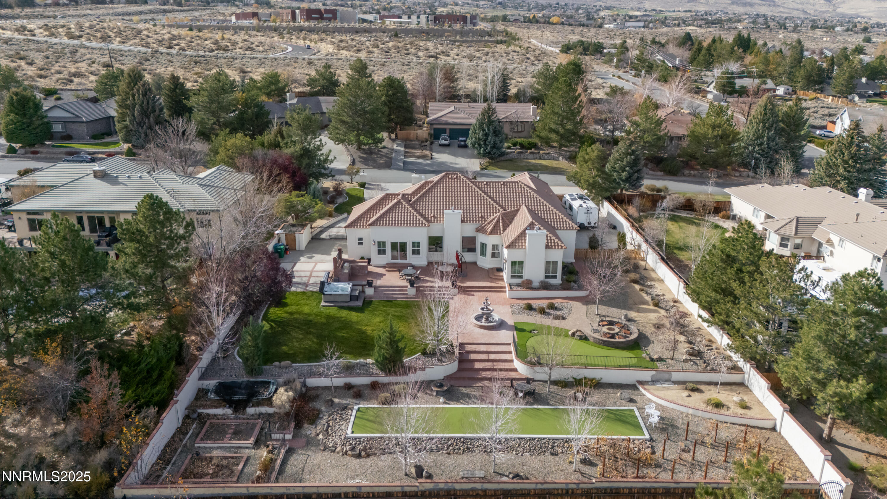 30 Calla Lily Court Reno, NV 89511 - Photo 30 of 34 an aerial view of house with yard swimming pool and outdoor seating