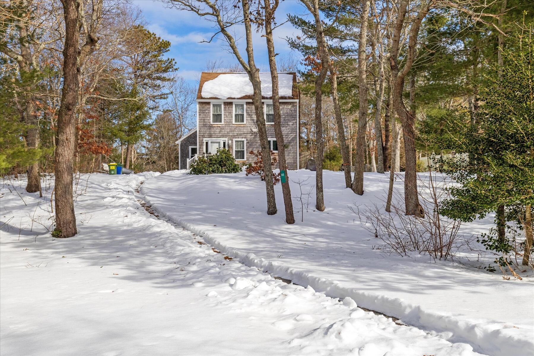 82 Old Fields Road Sandwich, MA 02563 - Photo 5 of 34 a view of road with large trees