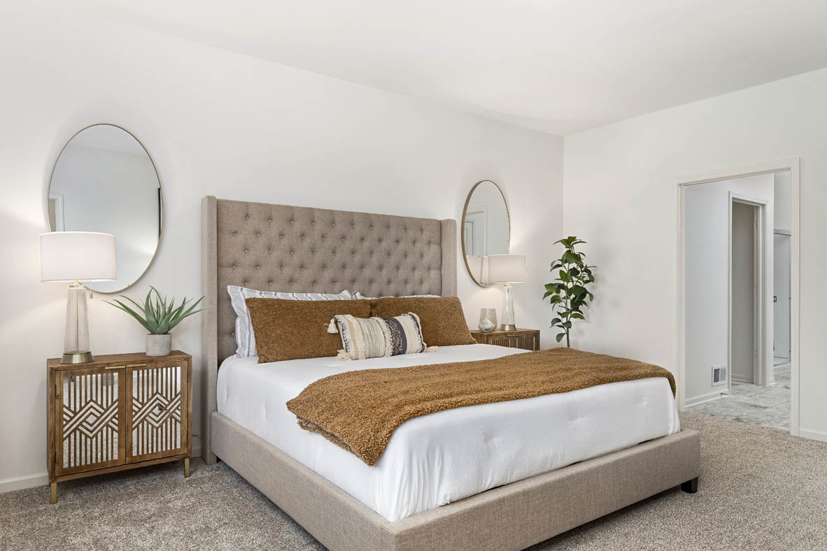 6412 Stony Brook Lane Wonder Lake, IL 60097 - Photo 21 of 36 a bedroom with a bed and a painting on the wall