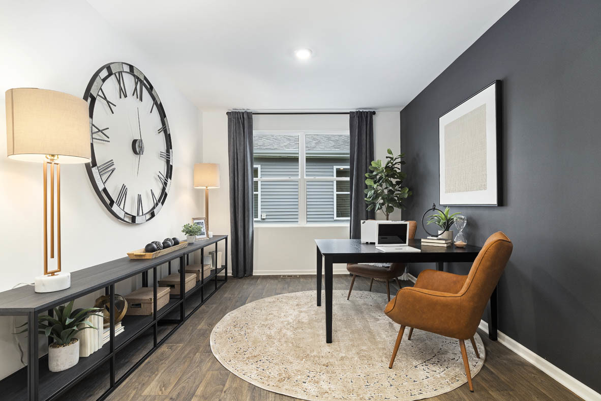 6412 Stony Brook Lane Wonder Lake, IL 60097 - Photo 27 of 36 a view of a livingroom with furniture mirror wooden floor and a window