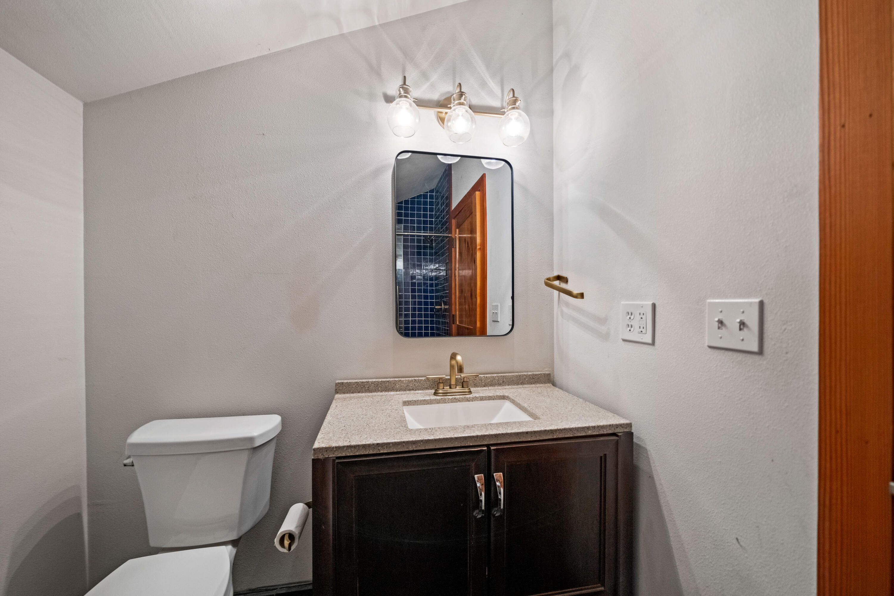 8916 Reading Creek Road Douglas City, CA 96024 - Photo 13 of 48 a bathroom with a sink and a toilet
