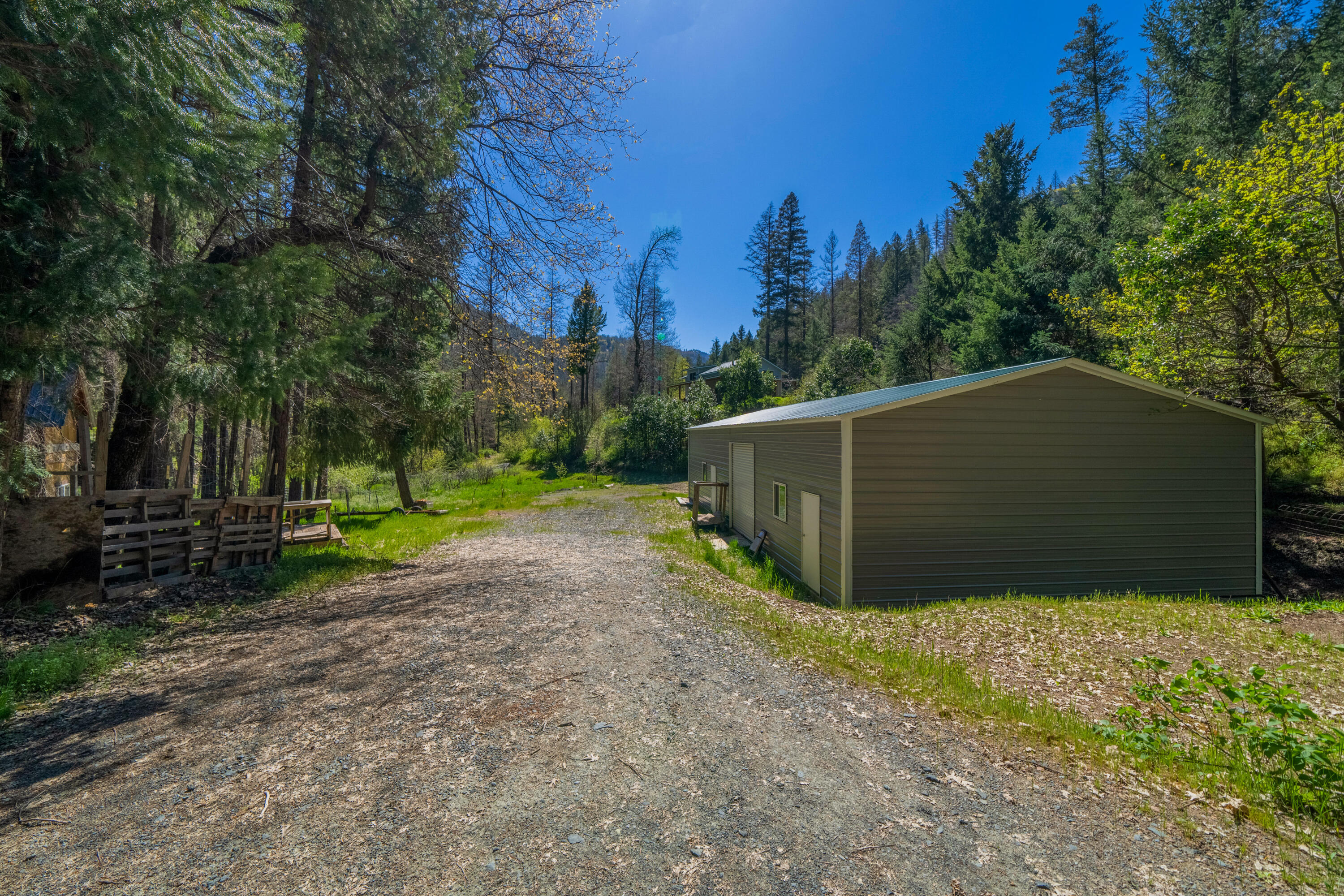 8916 Reading Creek Road Douglas City, CA 96024 - Photo 32 of 48 a view of a backyard