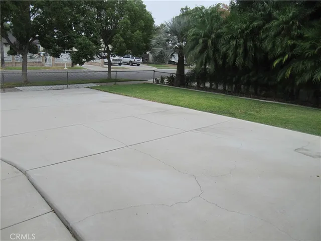 a view of a park with tree s