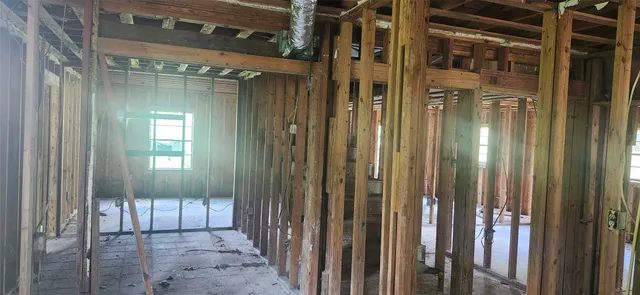 a view of a glass door with a glass door