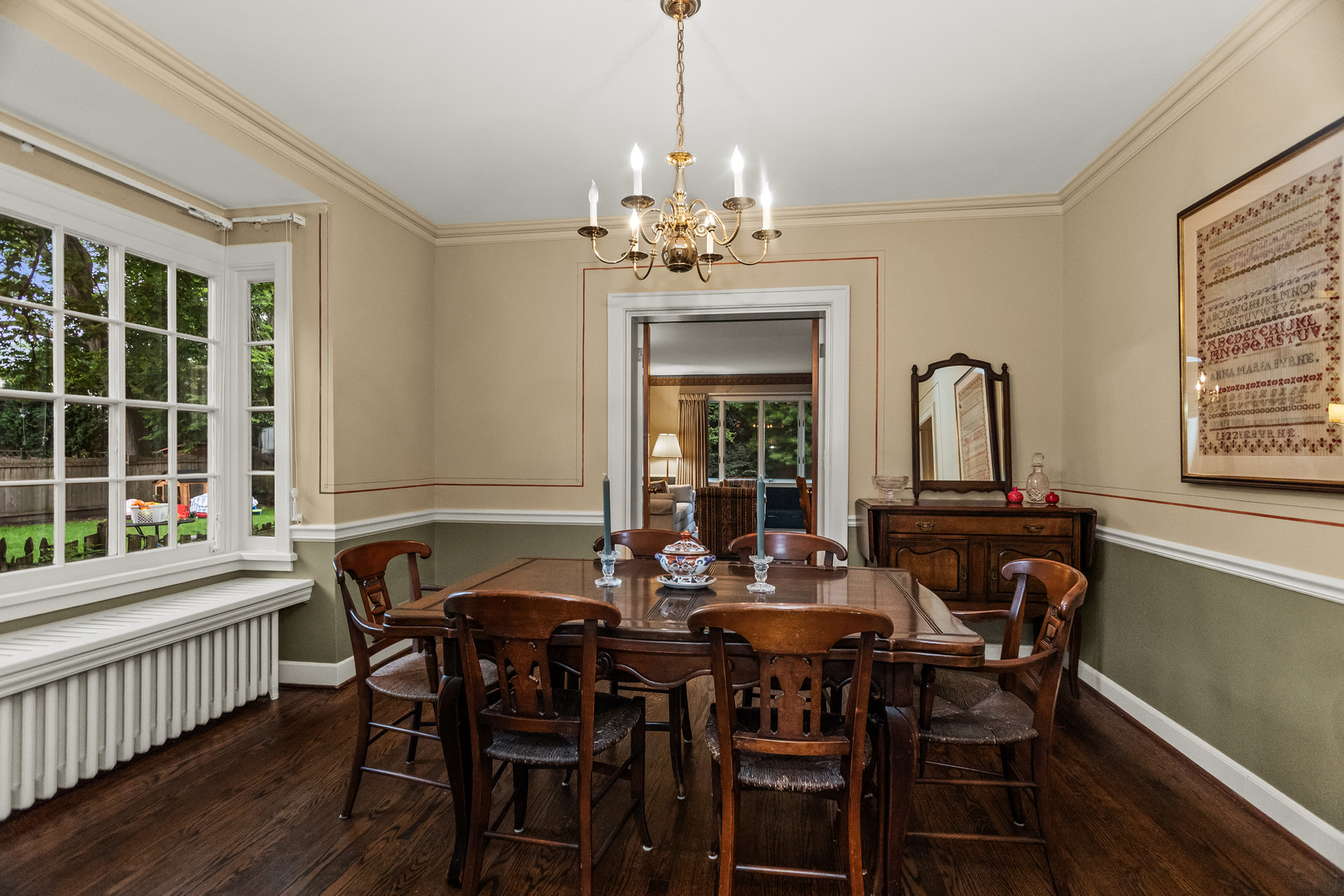 1227 16th Street Wilmette, IL 60091 - Photo 7 of 30 a view of a dining room with furniture window and outside view