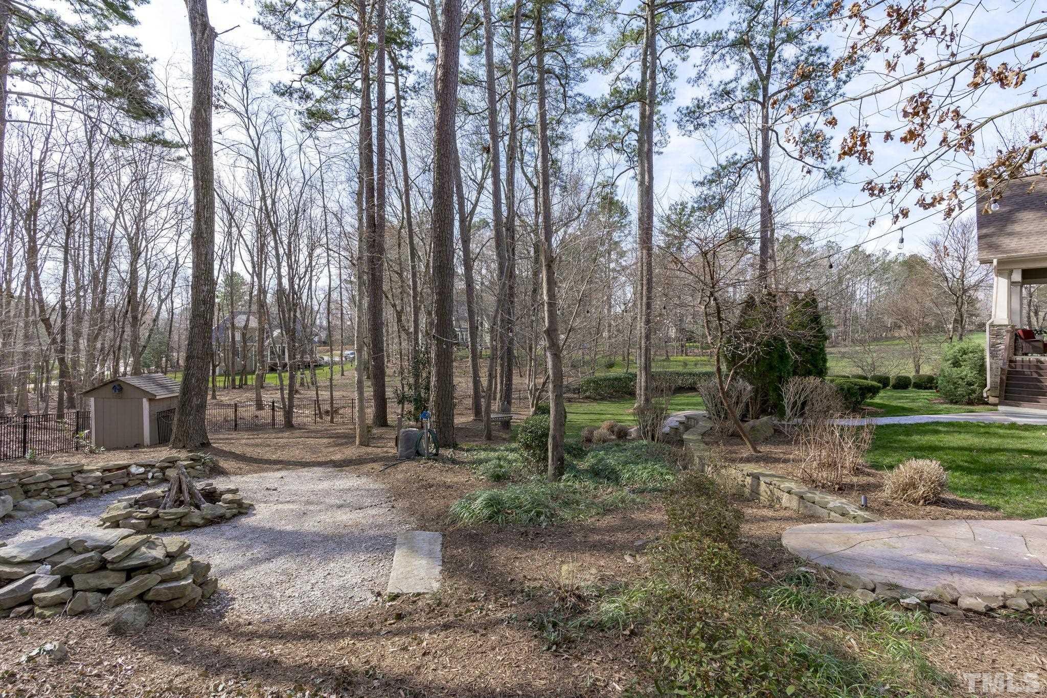 3976 Springfield Trail Wake Forest, NC 27587 - Photo 31 of 35 a backyard of a house with lots of green space