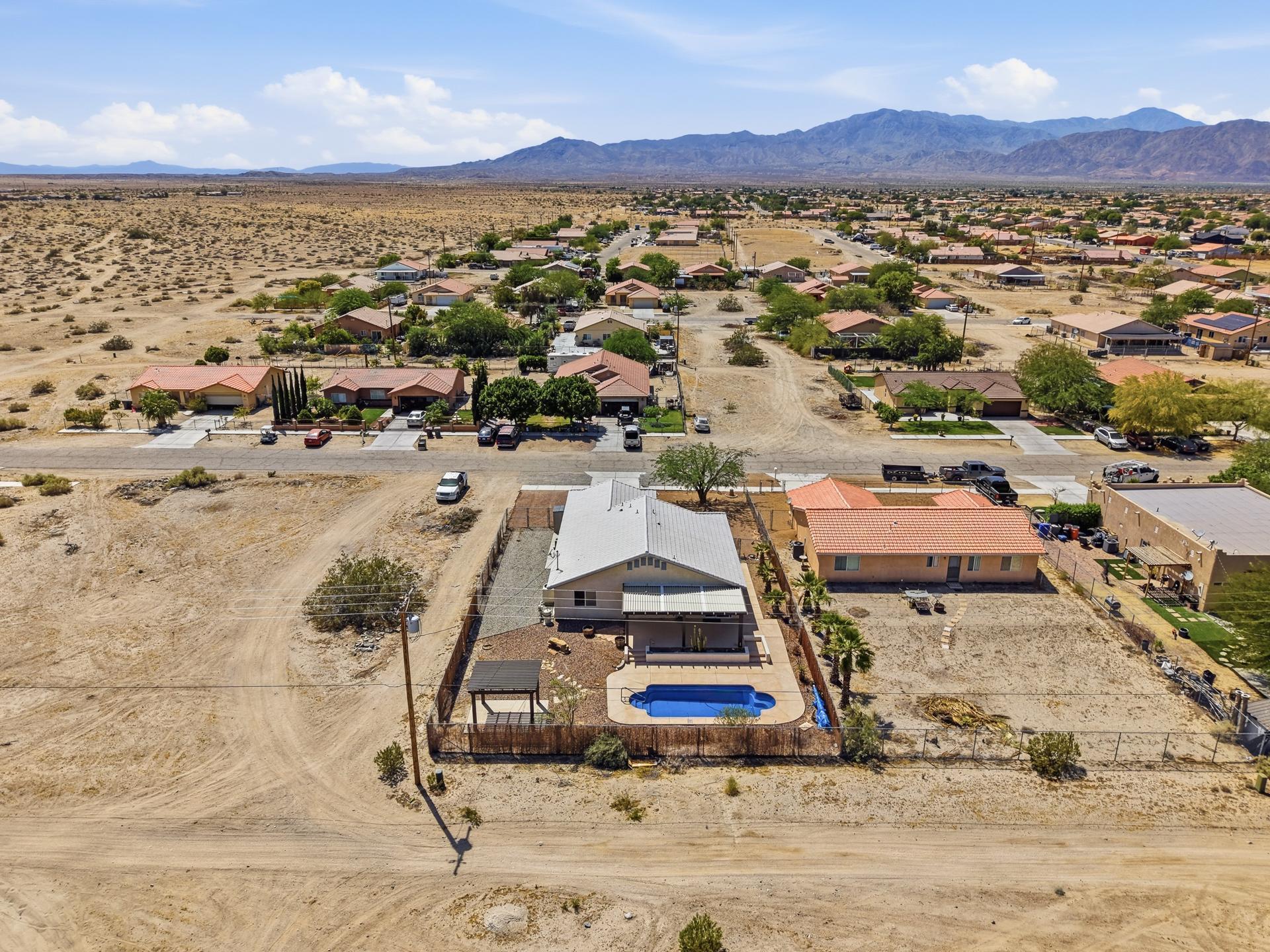 2776 Leto Avenue Thermal, CA 92274 - Photo 40 of 44 an aerial view of residential houses with outdoor space