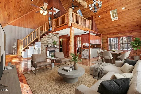 a view of a porch with a floor to ceiling window