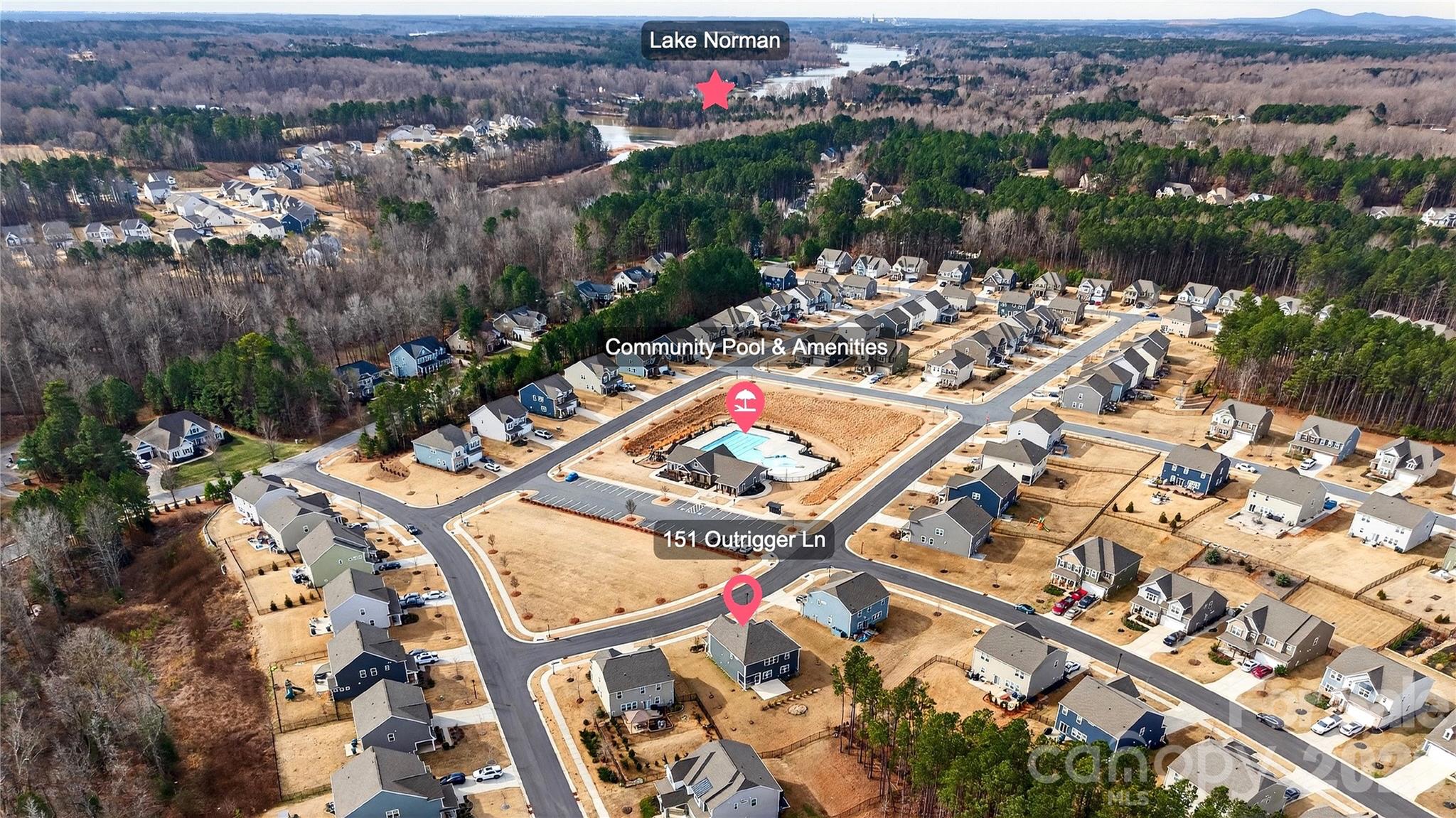 151 Outrigger Lane Troutman, NC 28166 - Photo 4 of 39 an aerial view of multiple house