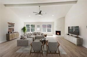 4715 Broken Elm Drive Spring, TX 77388 - Photo 4 of 35 a living room with furniture and a flat screen tv