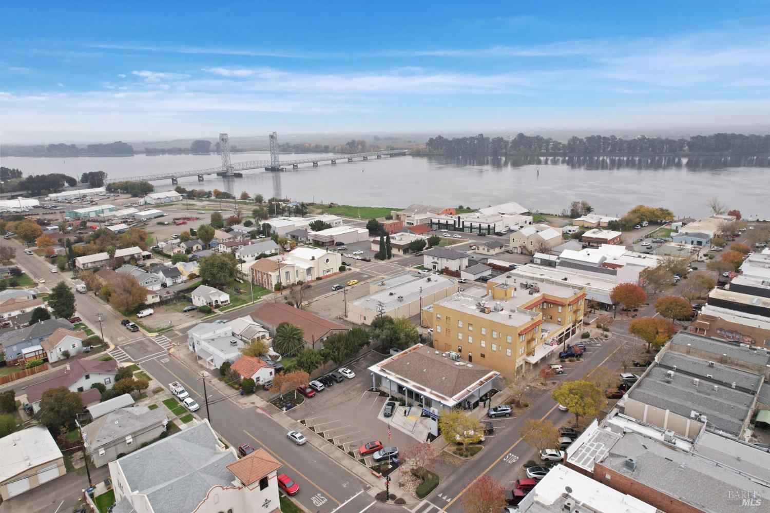 4725 Market Pl Square Rio Vista, CA 94571 - Photo 36 of 37 an aerial view of a city with lots of residential buildings