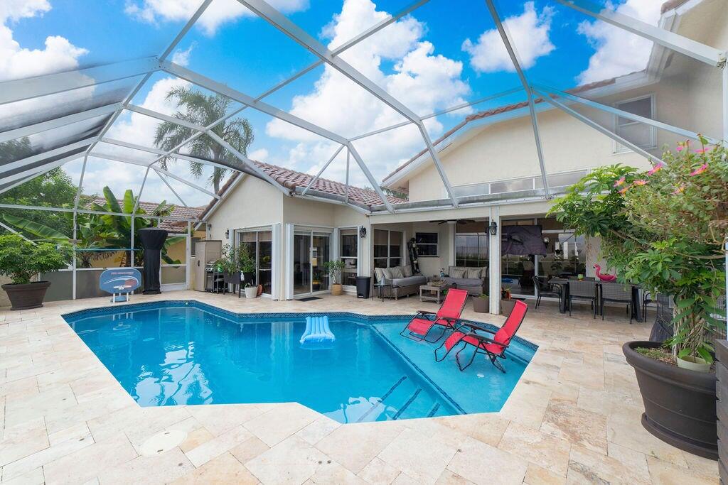9669 Carousel Circle North Boca Raton, FL 33434 - Photo 32 of 76 Screened Pool & Patio
