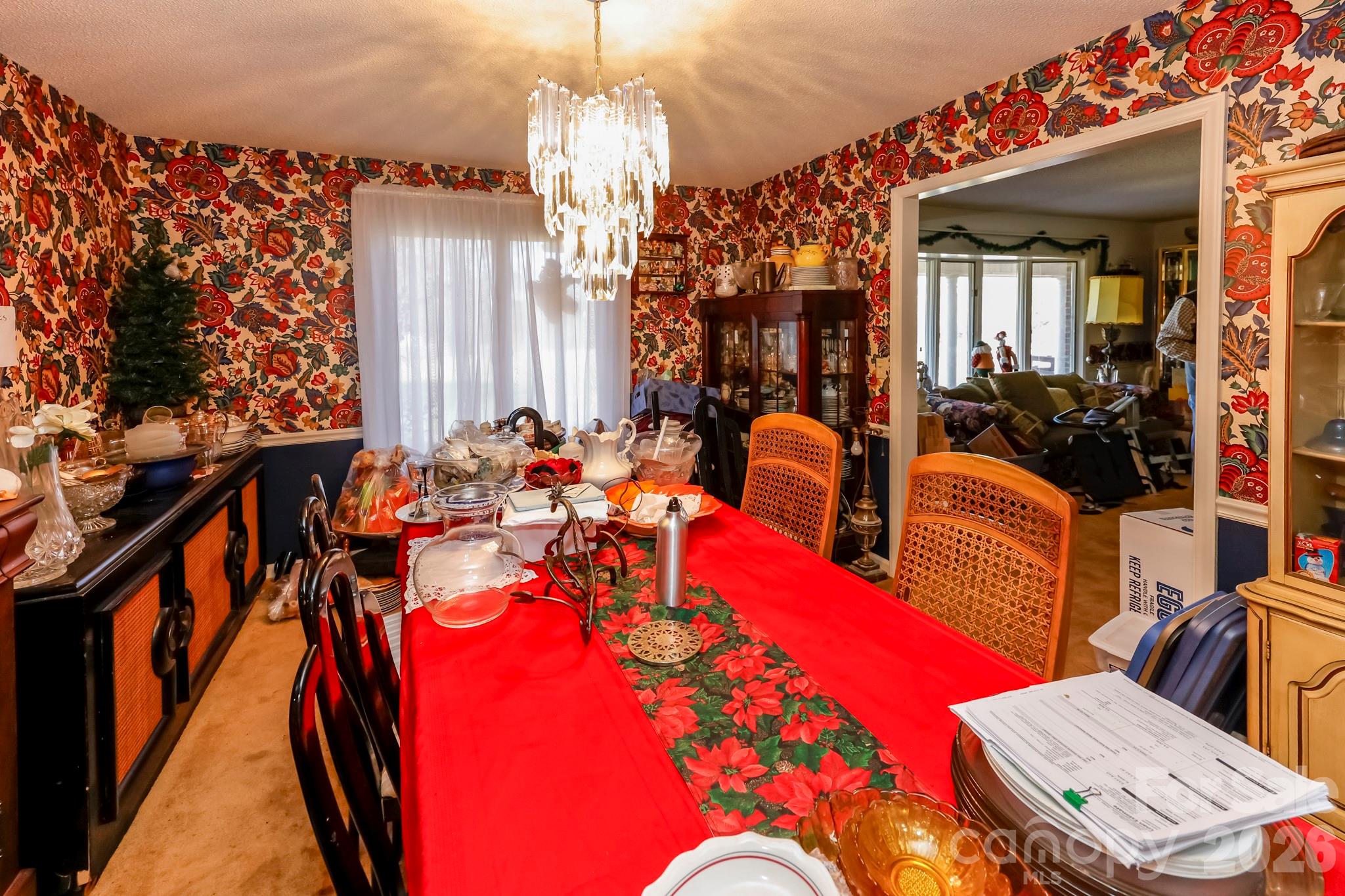 350 Morningstar Lake Road Forest City, NC 28043 - Photo 8 of 29 a view of a dining room with furniture window and outside view