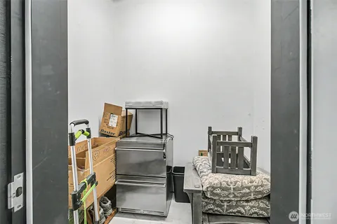 a view of a garage