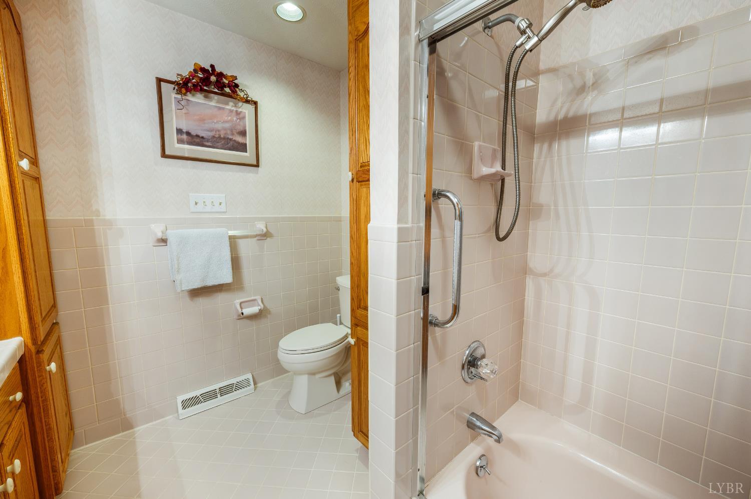 355 Dyson Road Amherst, VA 24521 - Photo 43 of 96 a bathroom with a shower and a toilet