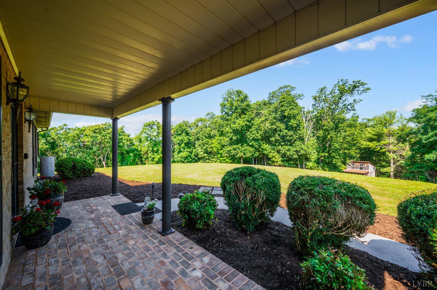 355 Dyson Road Amherst, VA 24521 - Photo 76 of 96 Front Porch View of Rustic Cabin/Studio