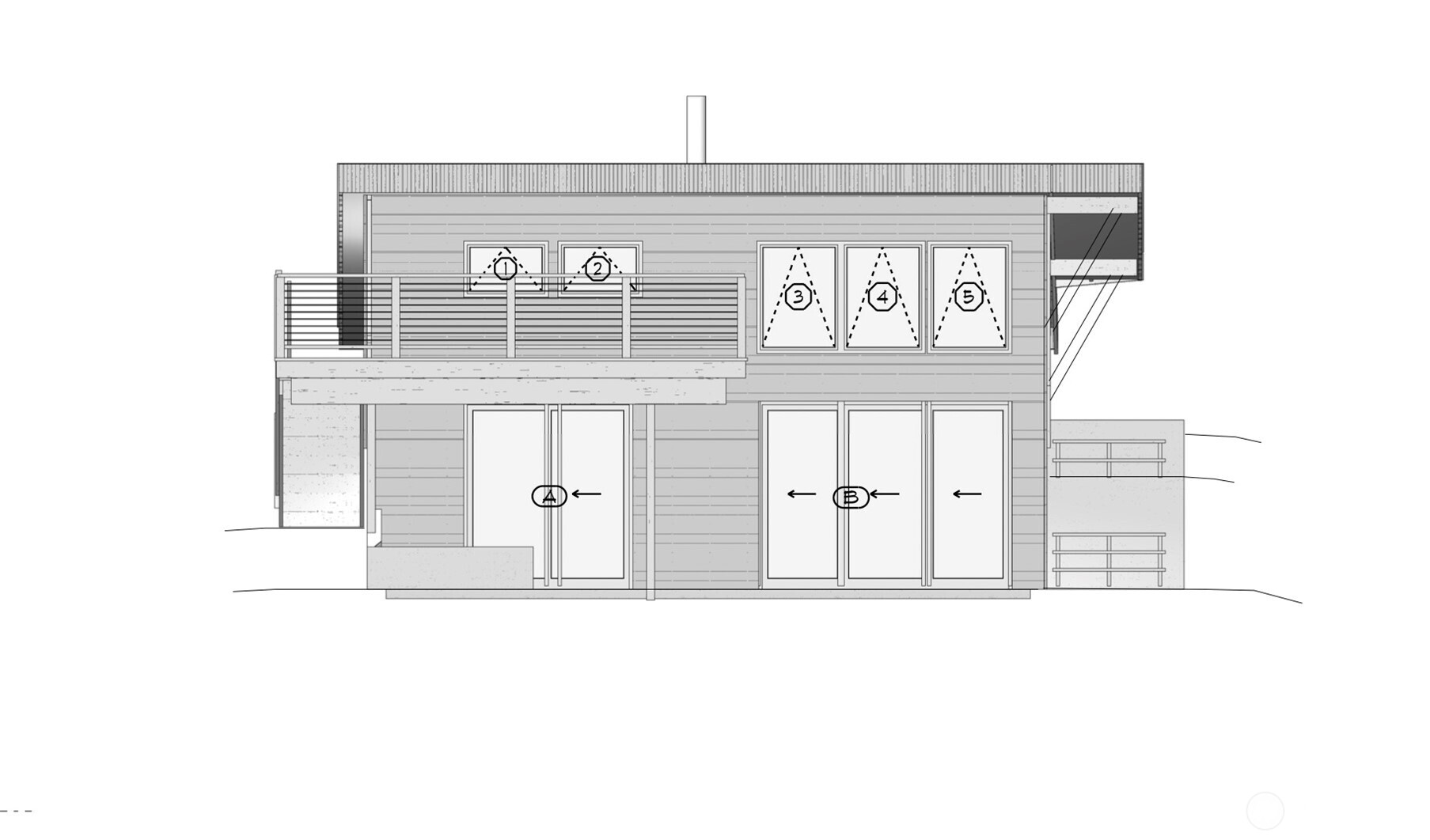 511 Pleasant Harbor Road Brinnon, WA 98320 - Photo 2 of 8 a black and white photo of a living room