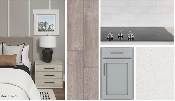 a bathroom with a bathtub sink and mirror