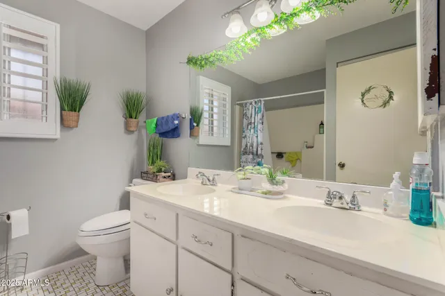 a bathroom with a sink toilet and mirror