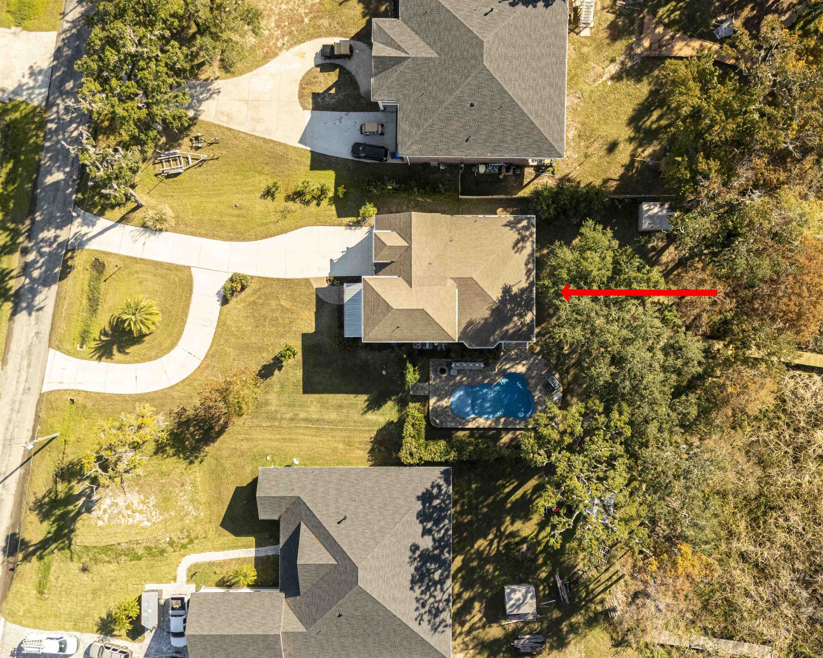 5475 Riverwood Road North St. Augustine, FL 32092 - Photo 34 of 62 View from above of property