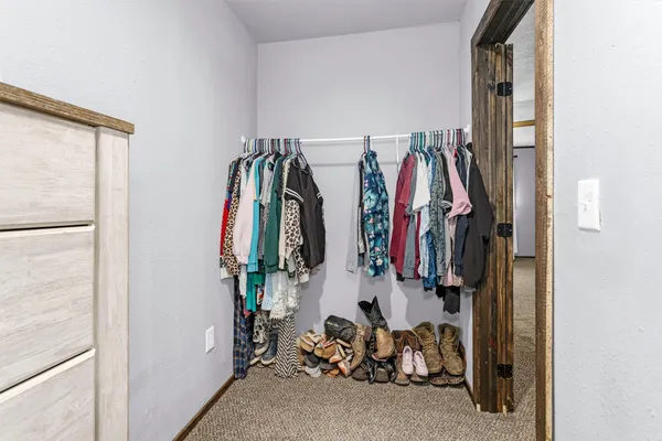 a view of walk in closet