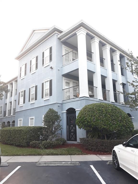 a front view of a building