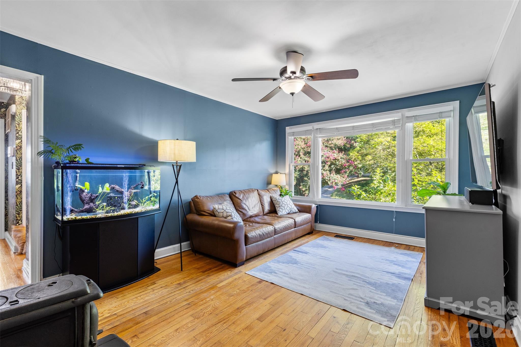 1638 Academy Street Charlotte, NC 28205 - Photo 4 of 30 a living room with furniture and a large window