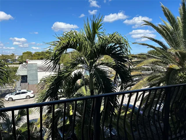 a view of a flower in a garden