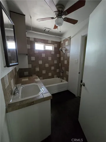 a room with water heater space