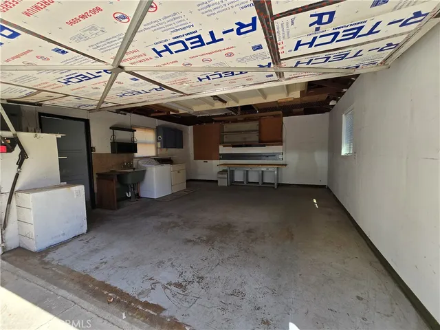 a view of a storage room