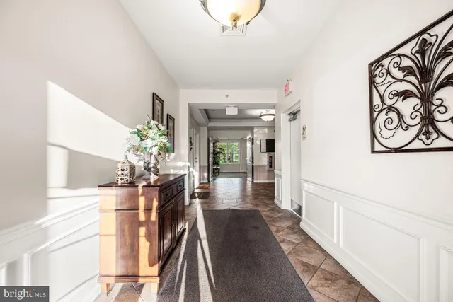 a view of empty room with windows