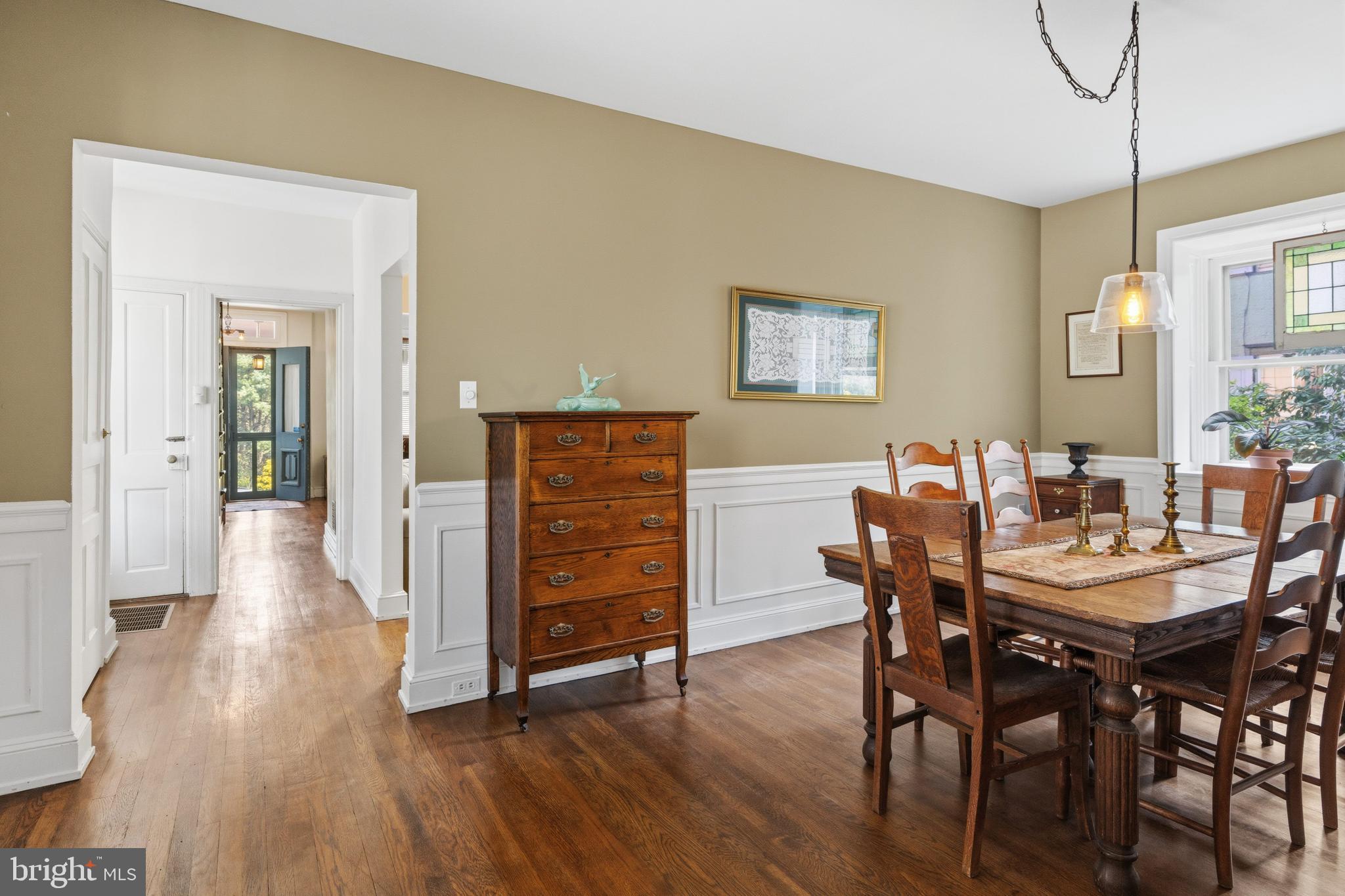 1268 Ashbourne Road Elkins Park, PA 19027 - Photo 11 of 46 a view of a dining room with furniture and wooden floor