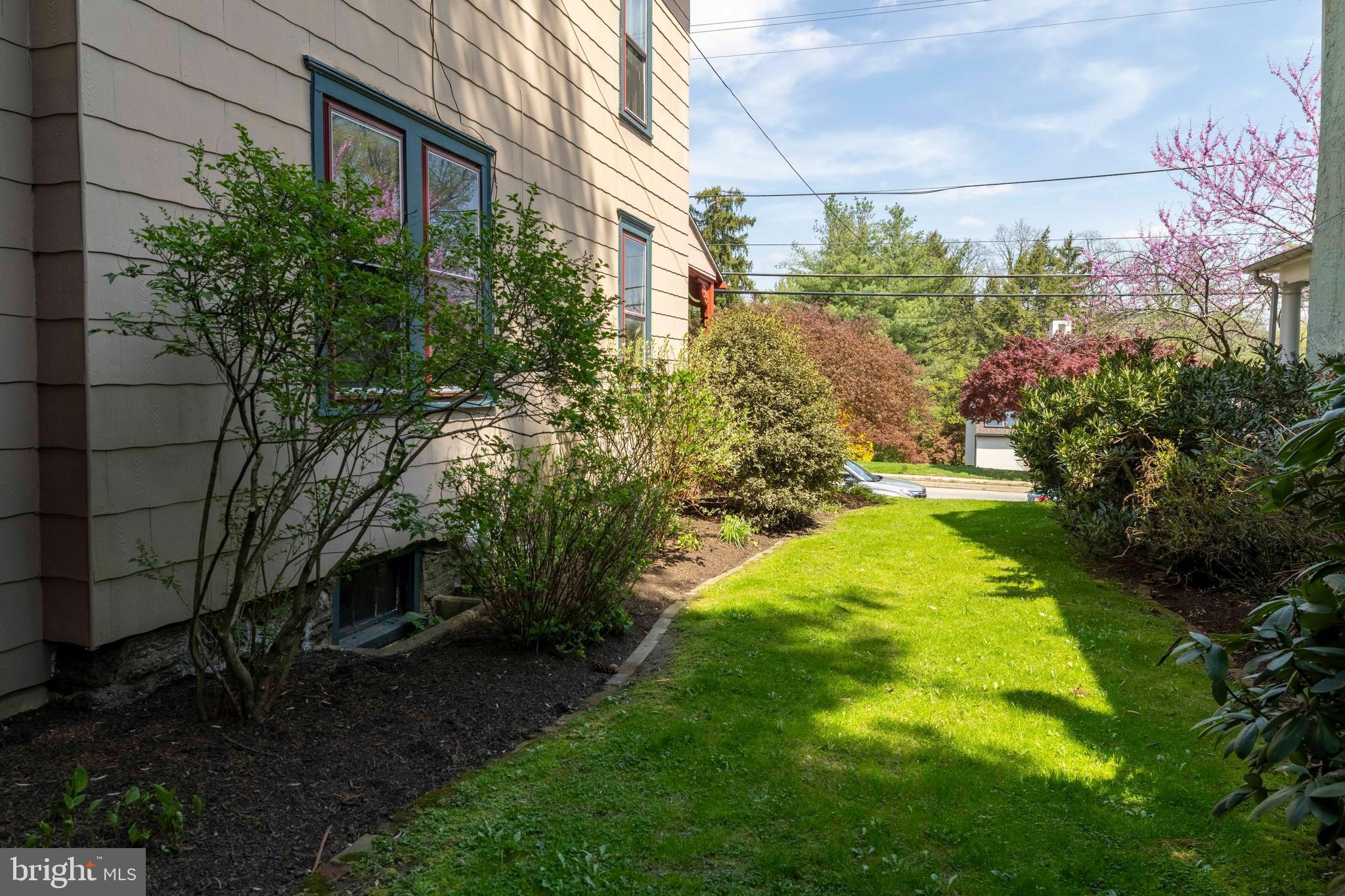 1268 Ashbourne Road Elkins Park, PA 19027 - Photo 34 of 46 a view of a yard with plants and large trees