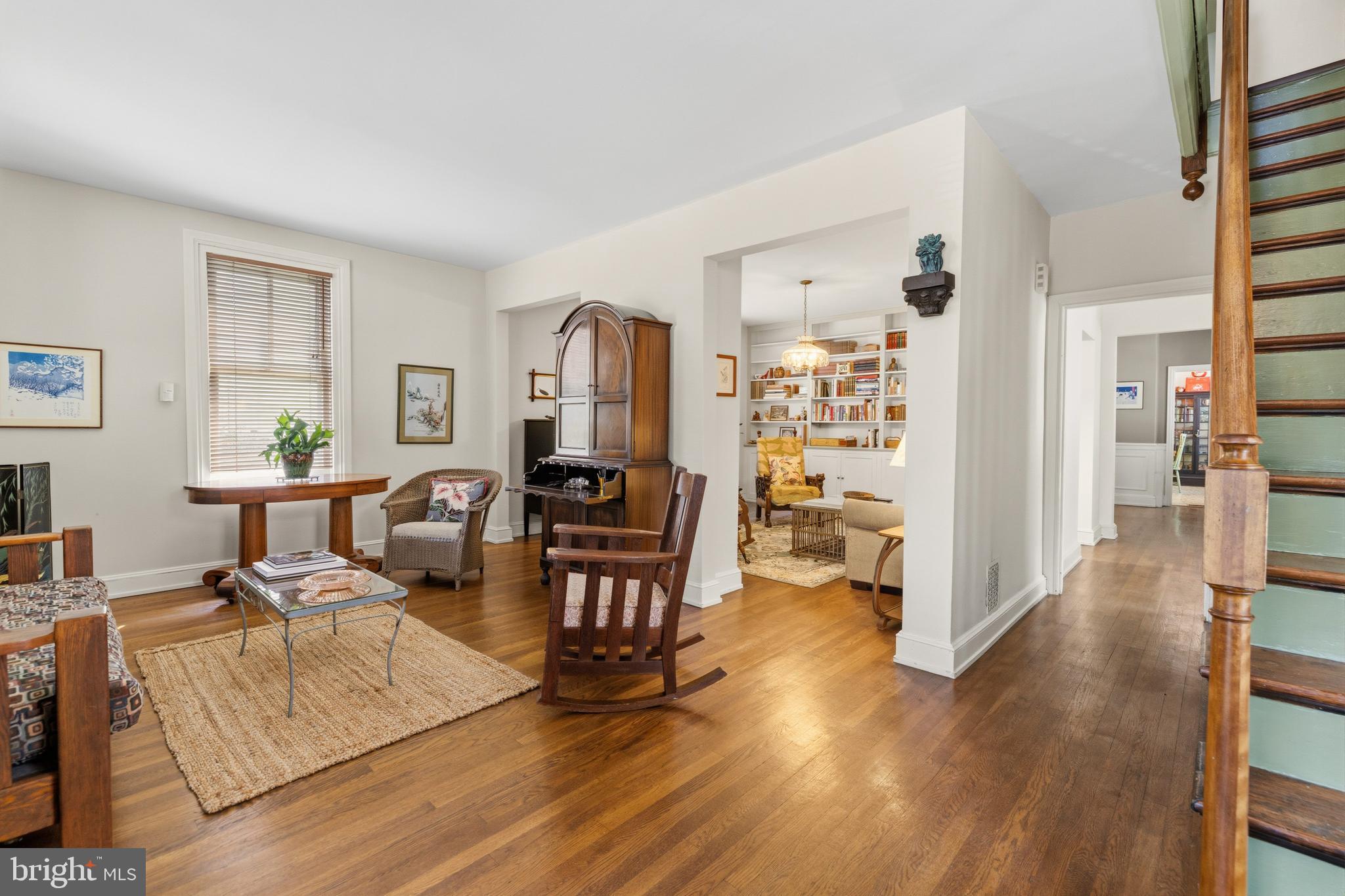 1268 Ashbourne Road Elkins Park, PA 19027 - Photo 4 of 46 a living room with furniture and a wooden floor