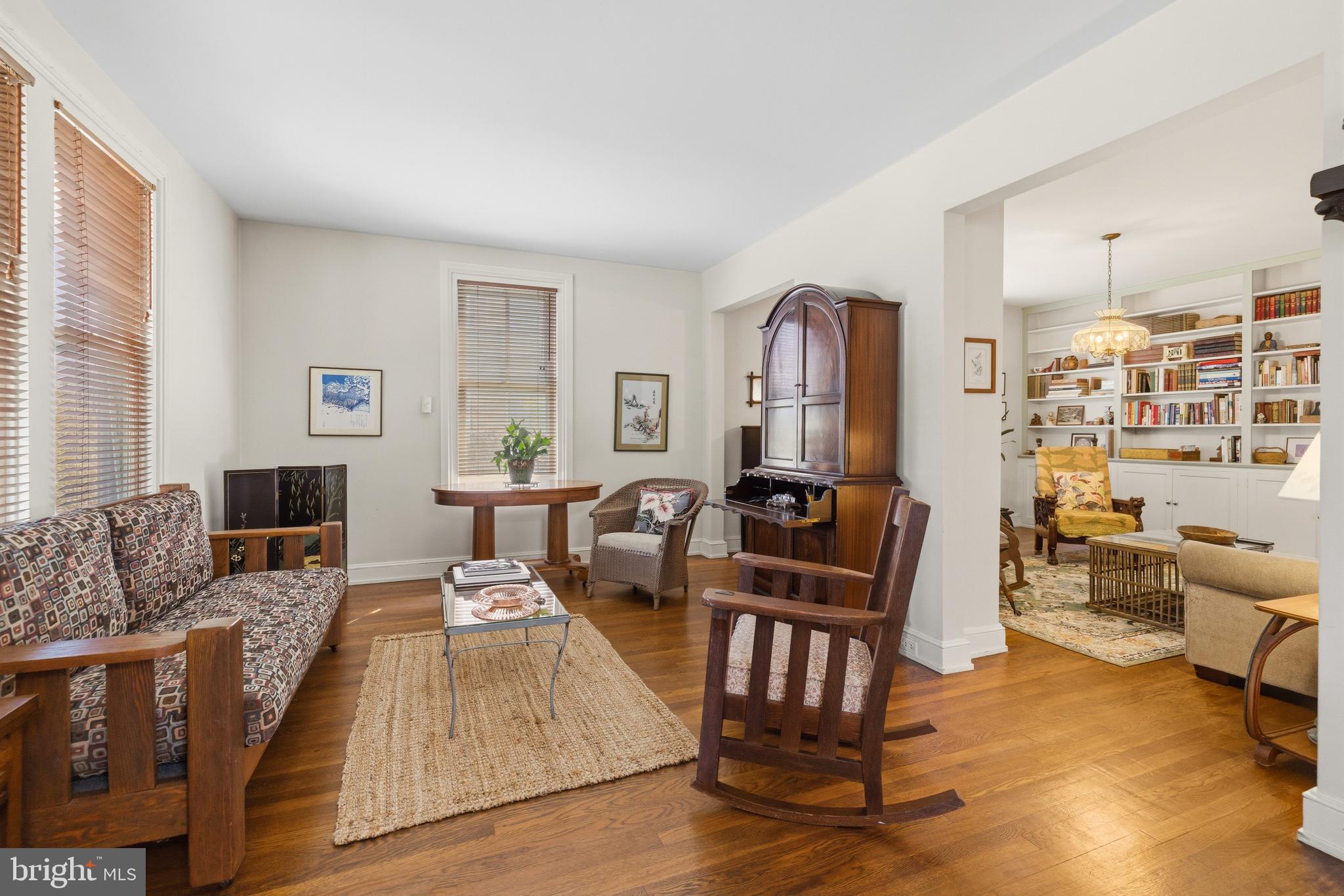 1268 Ashbourne Road Elkins Park, PA 19027 - Photo 5 of 46 a living room with furniture and a wooden floor
