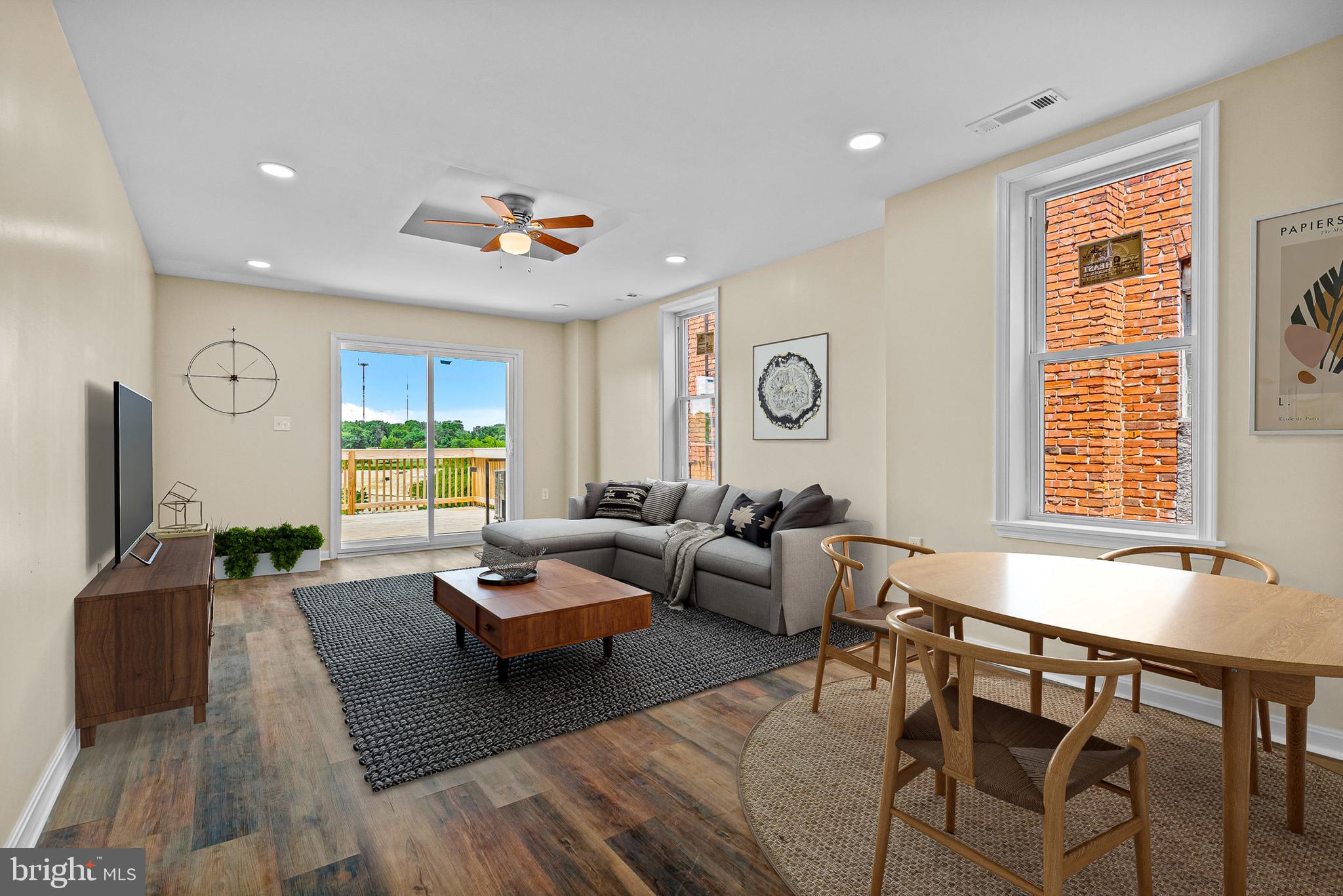 948 Brooks Lane Baltimore, MD 21217 - Photo 11 of 24 Living/Dining Rooms - Staged