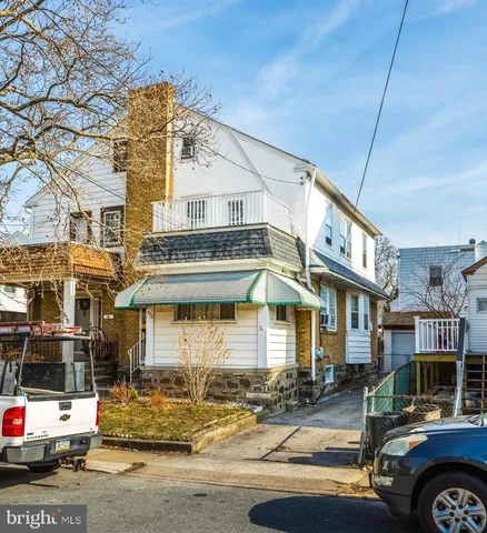 a front view of a building with street