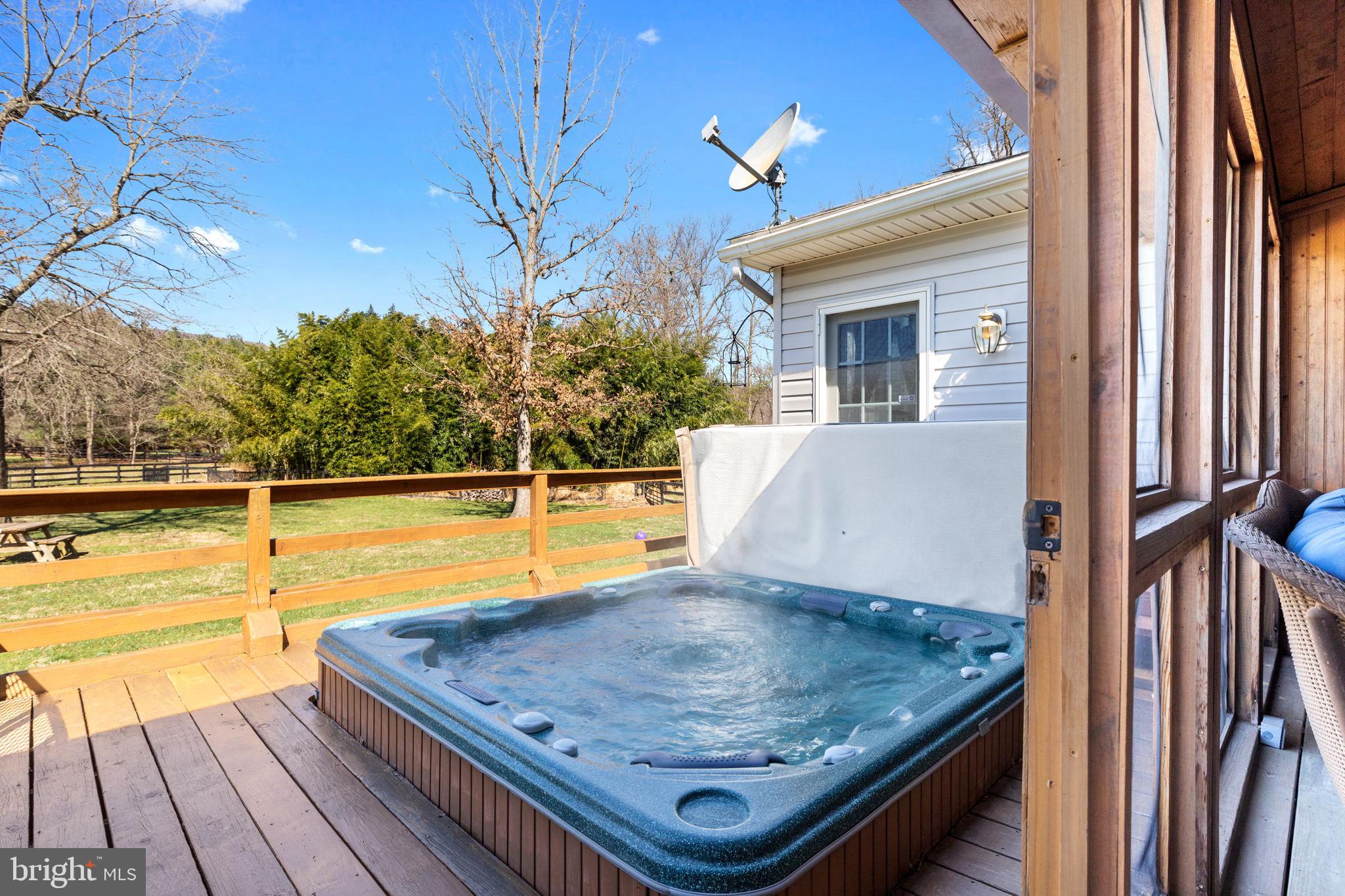 19821 Foggy Bottom Road Bluemont, VA 20135 - Photo 21 of 63 HOT TUB ADJACENT TO OWNER'S WING