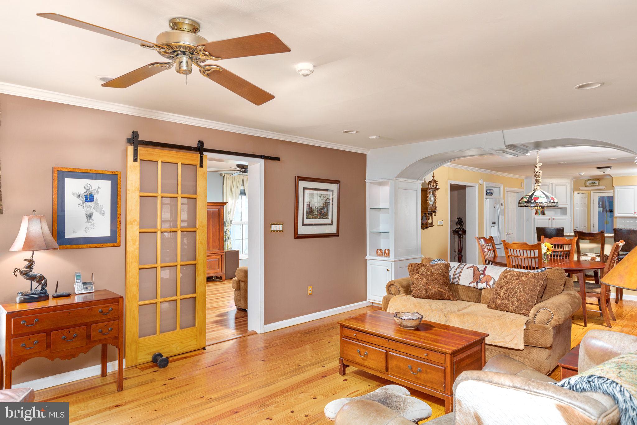 19821 Foggy Bottom Road Bluemont, VA 20135 - Photo 10 of 63 BARN DOOR CONNECTS PARLOR WITH GREAT ROOM