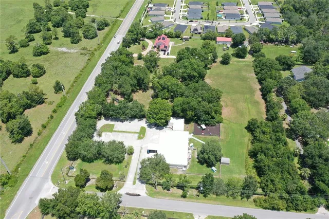 a view of a golf course with a lake