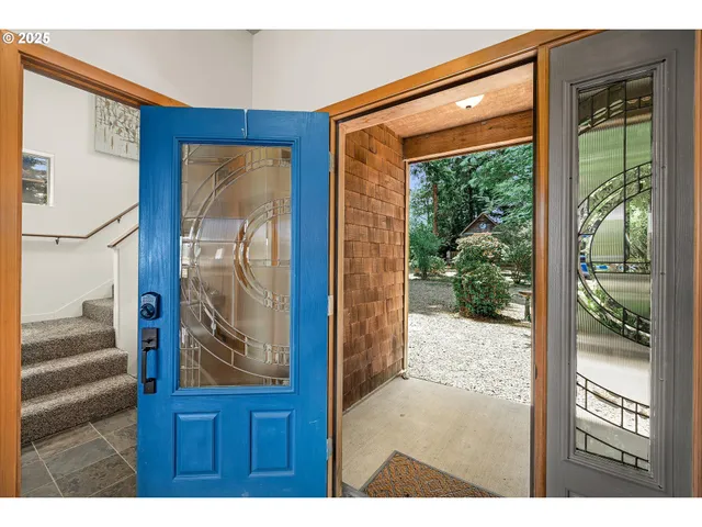 a view of front door