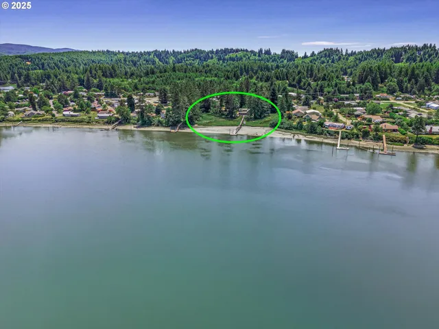 a view of a city with lake view