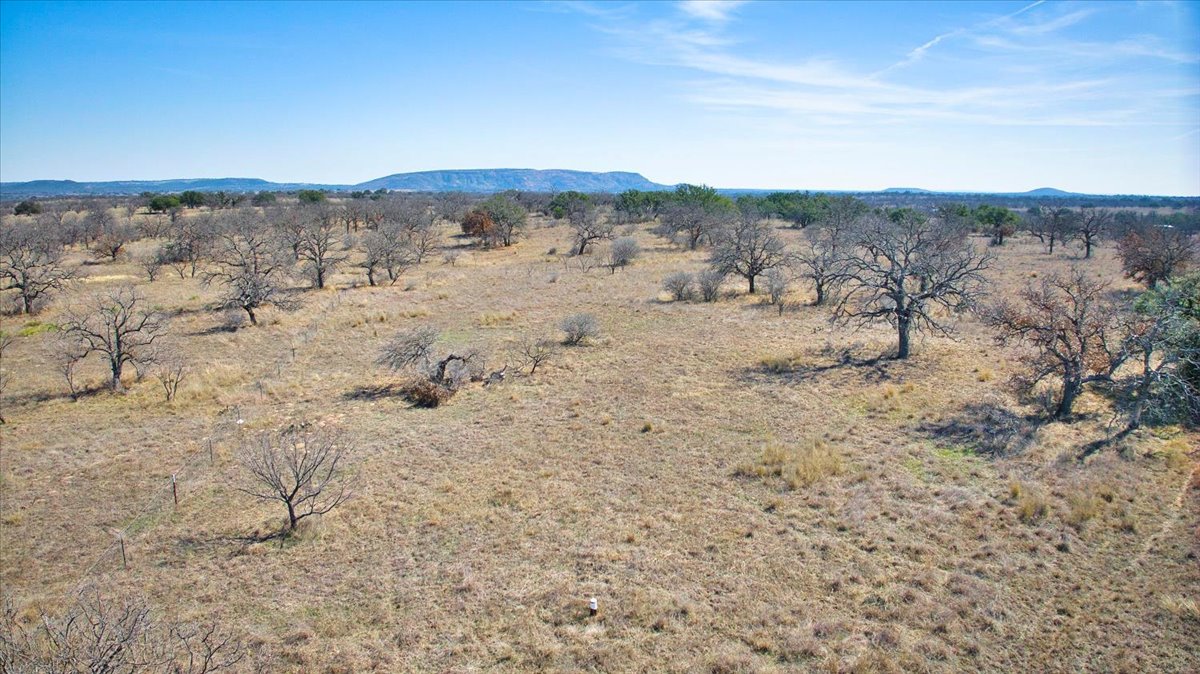 17431 Hickory Grove Road Pontotoc, TX 76869 - Photo 25 of 31 a view of a dry field with mountains in the background