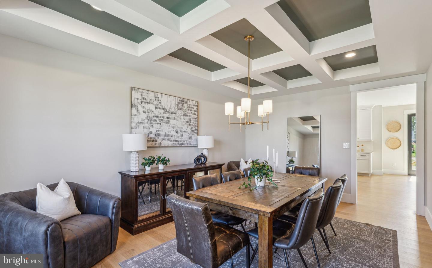 688 Cathcart Road Blue Bell, PA 19422 - Photo 21 of 81 Dining room with coffered ceiling
